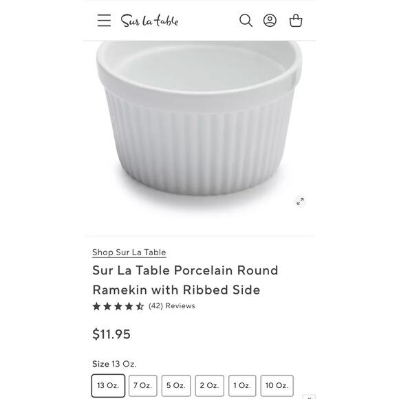 Sur La table set of 3 ramekins various sizes - Picture 12 of 15